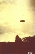 Asket's beamship above Ashoka Ashram (Indian religious retreat). Mehrauli district, Dehli, India. 3rd July 1964.