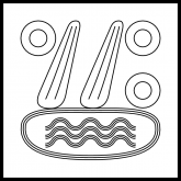 The water symbol. Similar to pestle and mortar, ancient Egyptian and Rapa Nui symbols which have held similar values.