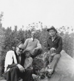 Eduard (right) in Jordan in 1963. Marcus Isa Rashid (middle) was the co-discoverer of the Talmud Jmmanuel.