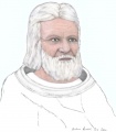 Sfath, father of Ptaah and grandfather of Semjase. Eduard’s earliest teachers, he passed away when he was a young boy.