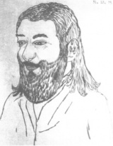 A sketch of Jmmanuel.[163] By Semjase during Contact Report 041, 31st December, 1975.