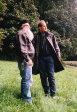 'Billy' Eduard Albert Meier and Michael Hesemann on an on-site investigation around the year 2000.[153]