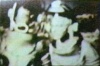 This is a photograph of Billy with a Plejaren person. Billy is on the left and the Plejaren on the right. If you see carefully you can see the face of the Plejaren.