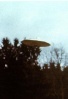 One of the photos of Semjase's ship flying away after Meier's first contact with her in the Frecht Nature Preserve, just outside Hinwil, right after Contact Report 1 took place on 28 January 1975.