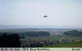 Demonstration flight by Semjase in her ship at Berg-Rumlikon, 14th June 1975.