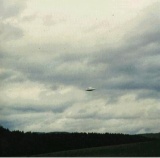 Semjase's beamship at Winkelriet, Switzerland on 18th March 1975.