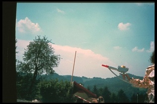 The full photograph showing Alena with Menara's ancient laser device during Contact Report 078) on 6th July 1977.